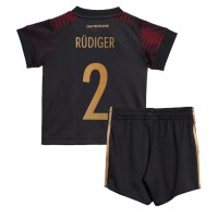 Tyskland Antonio Rudiger #2 Fotballklær Bortedraktsett Barn VM 2022 Kortermet (+ korte bukser)